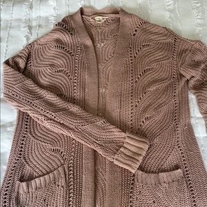 Pink Republic Knit Cardigan Blush